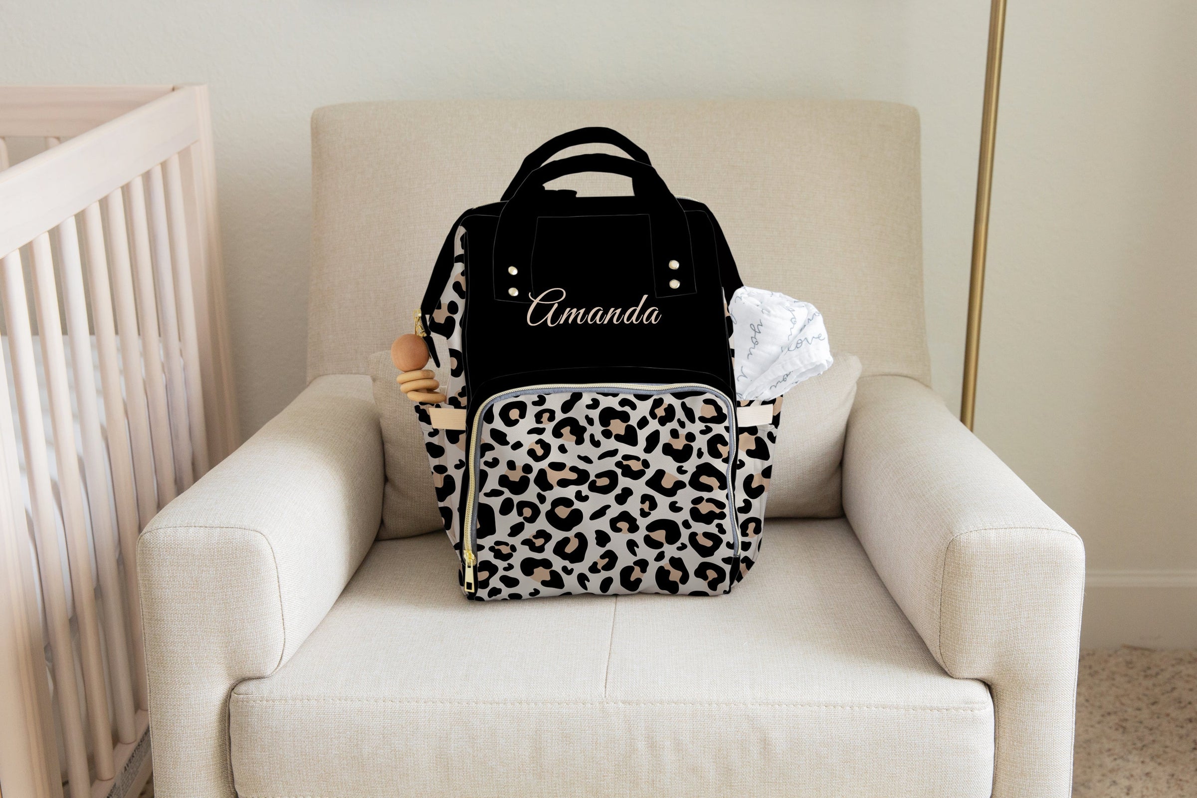 Custom diaper bag backpack for girls