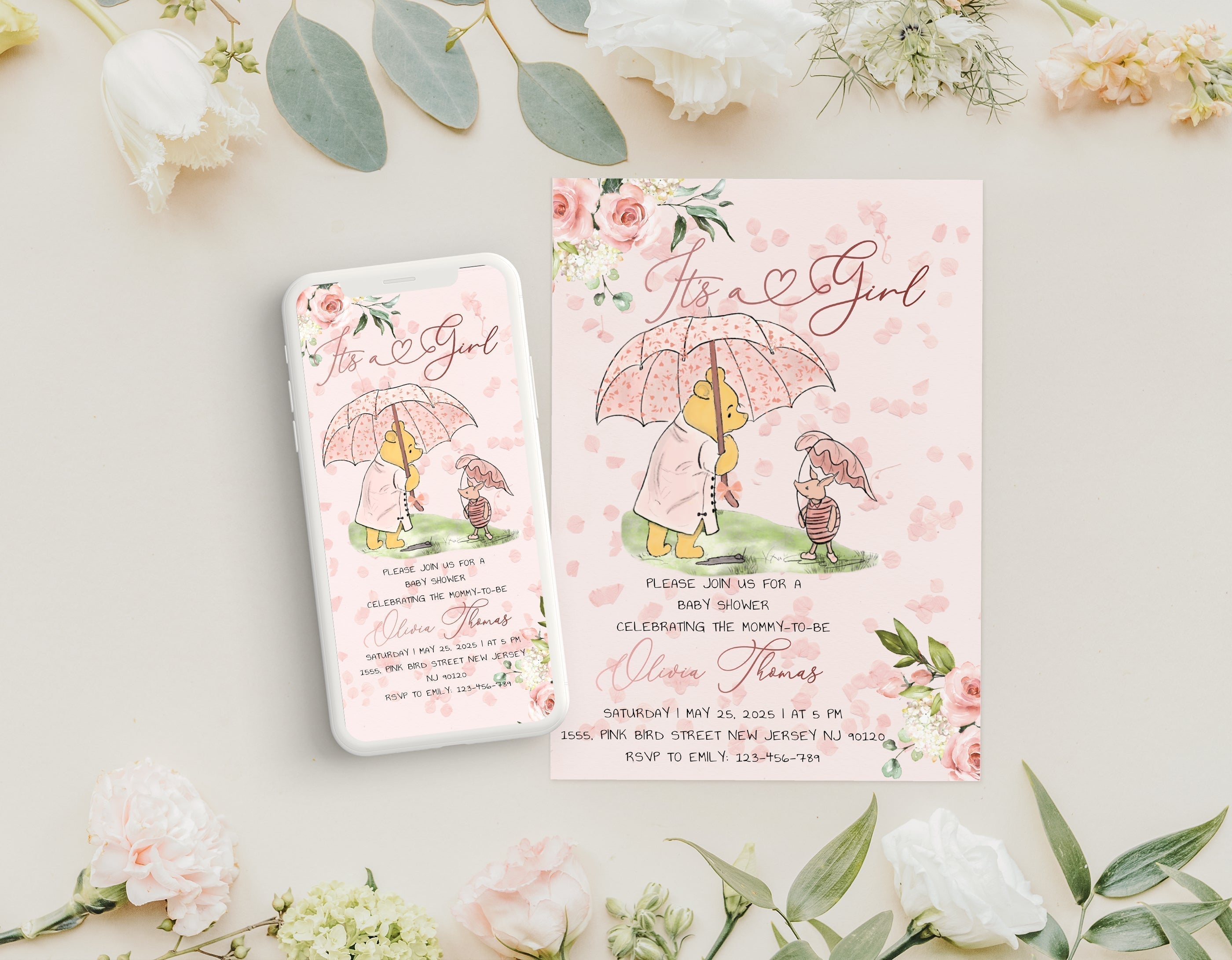 5 Baby Shower Invitation Ideas for Girls - Soft, Sweet & Easy to Customize