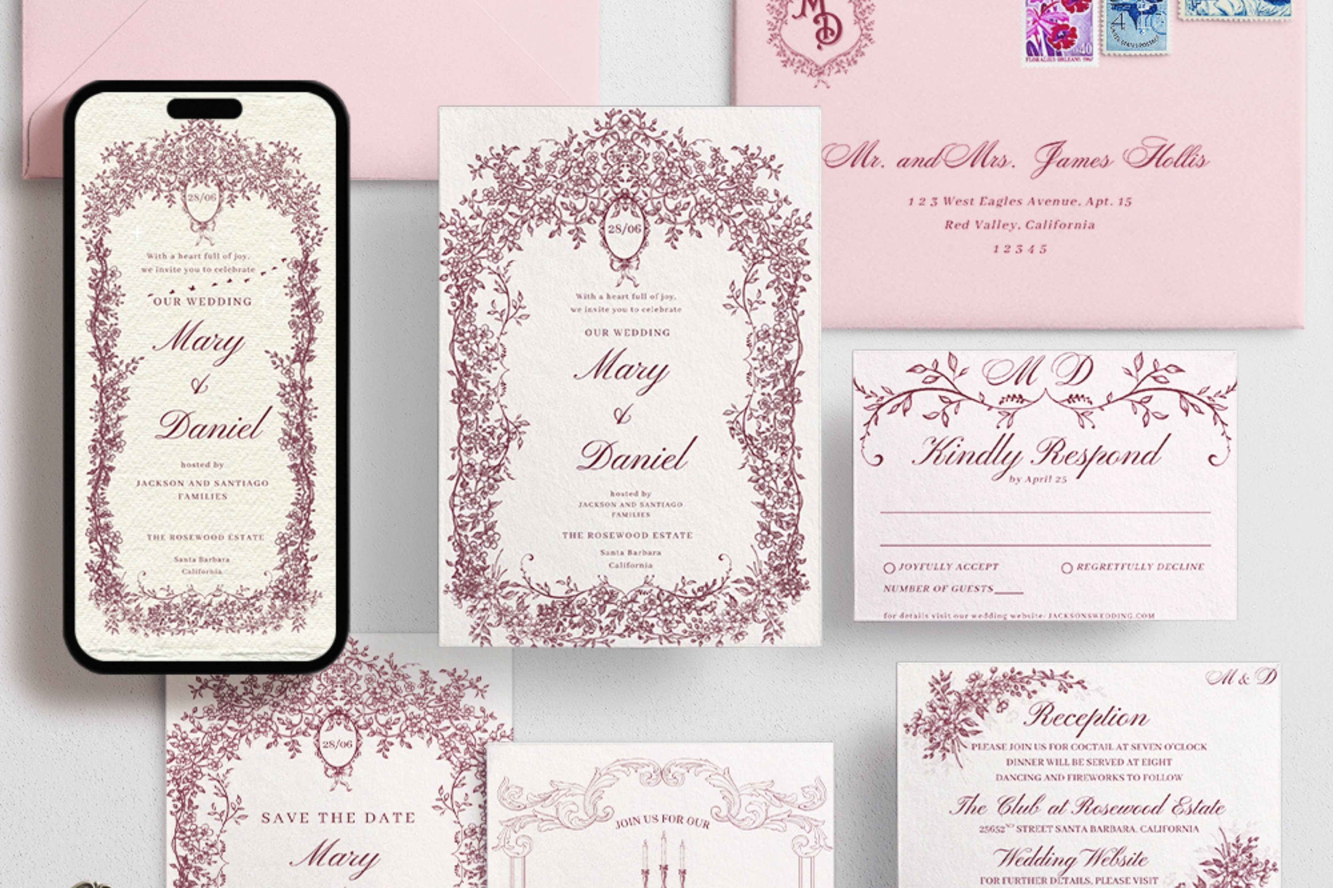 Minimalia Paperie – Editable Wedding Invitation Templates
