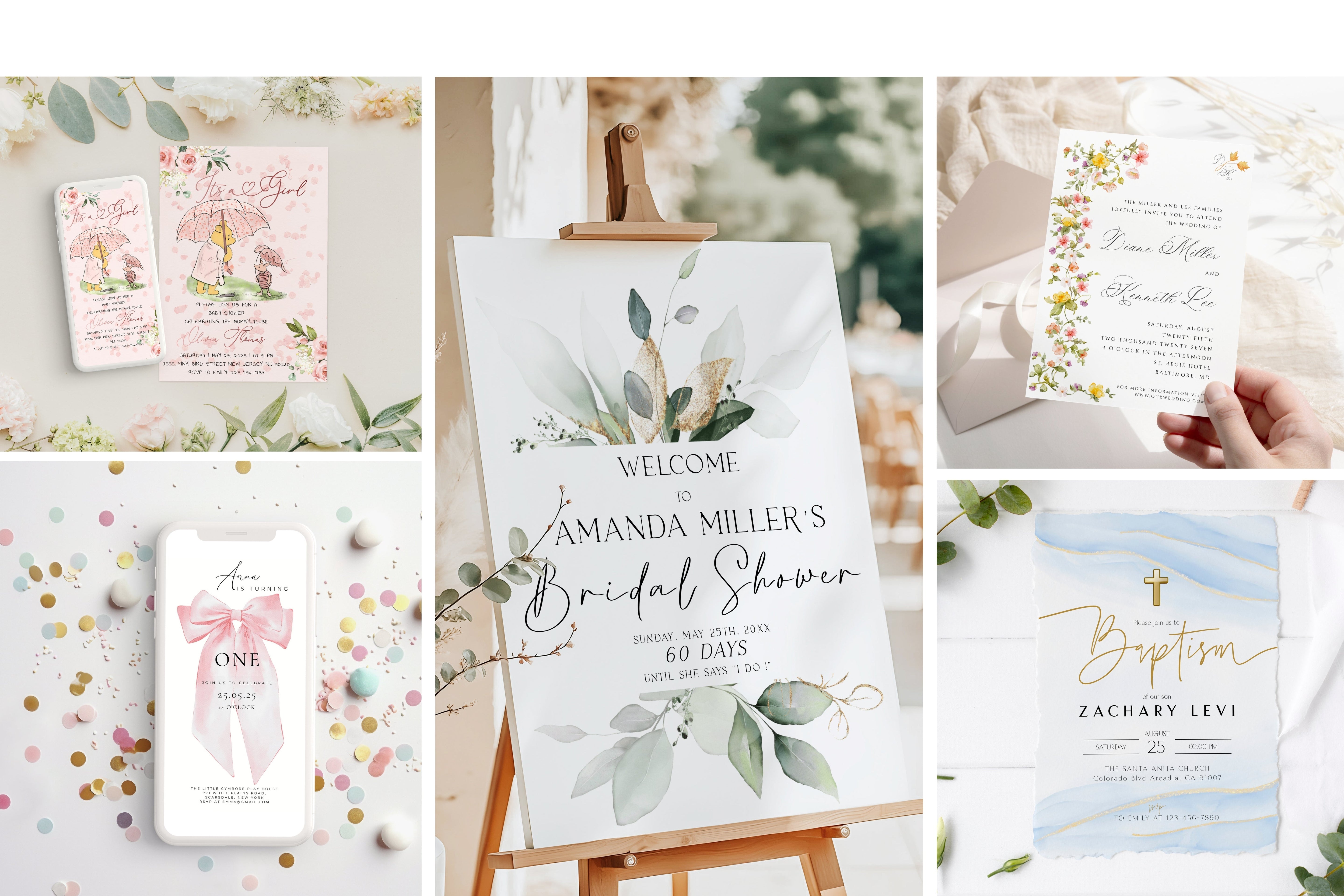 Invitations & Stationery for Weddings, Baby & Events | Bilmiss