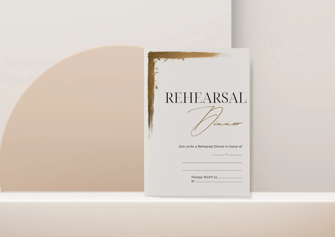 Rehearsal Dinner Invitations | Editable, Printed & Fill-In Cards by Bilmiss