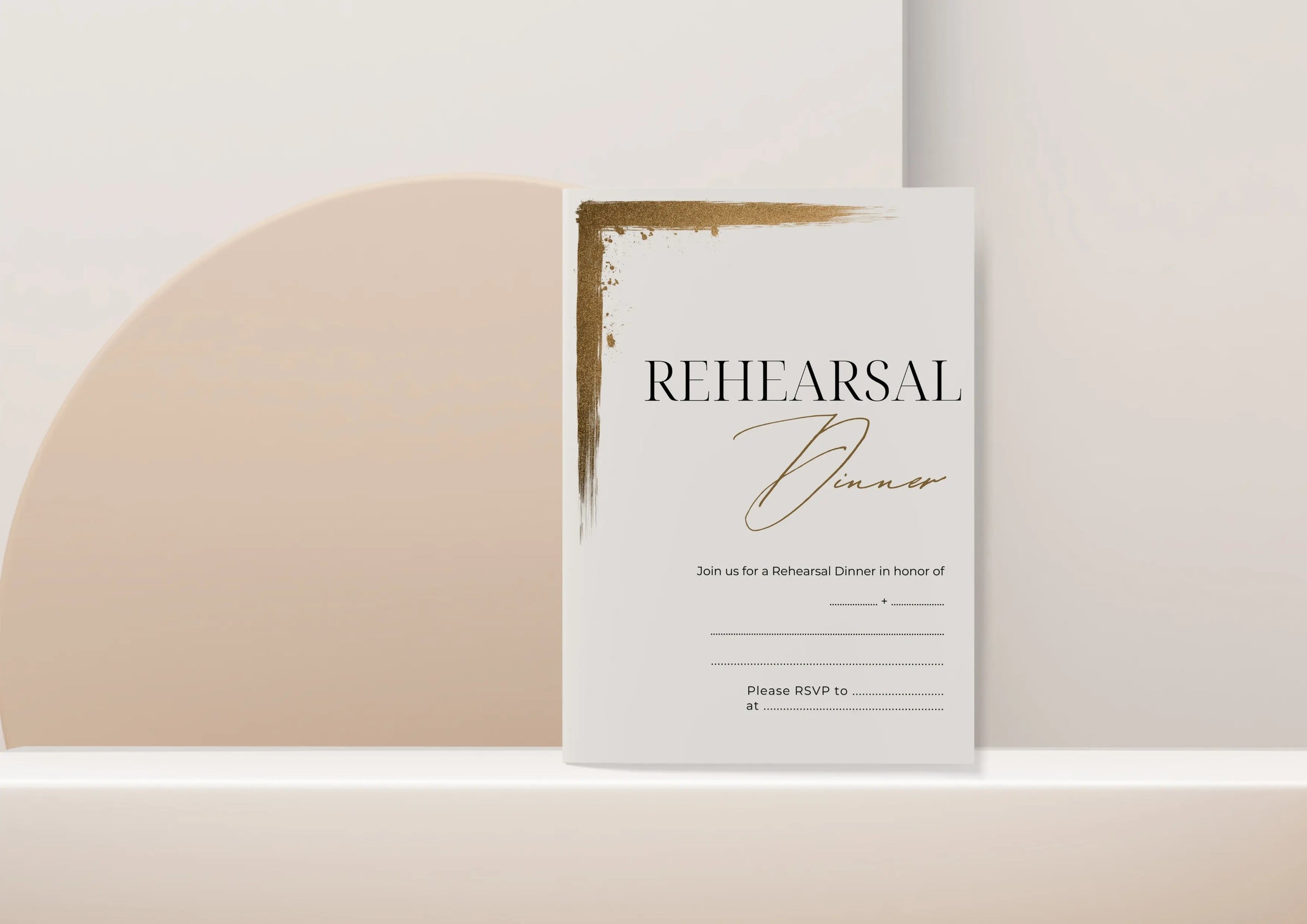 Rehearsal Dinner Invitations | Editable, Printed & Fill-In Cards by Bilmiss