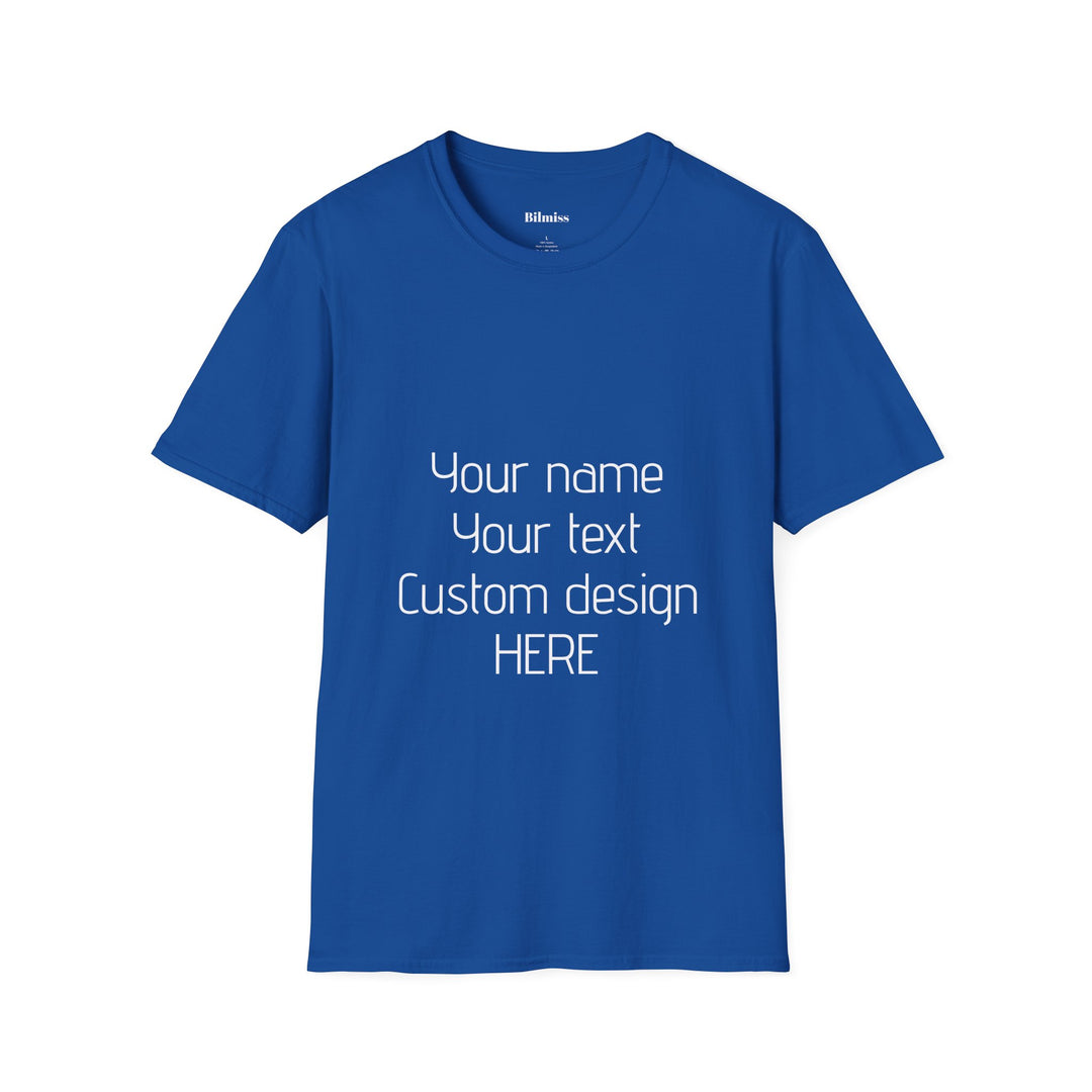 Custom Unisex T-Shirt - Personalized Shirt for Men & Women | Add Your Own Text, Logo or Photo | Gift Tee