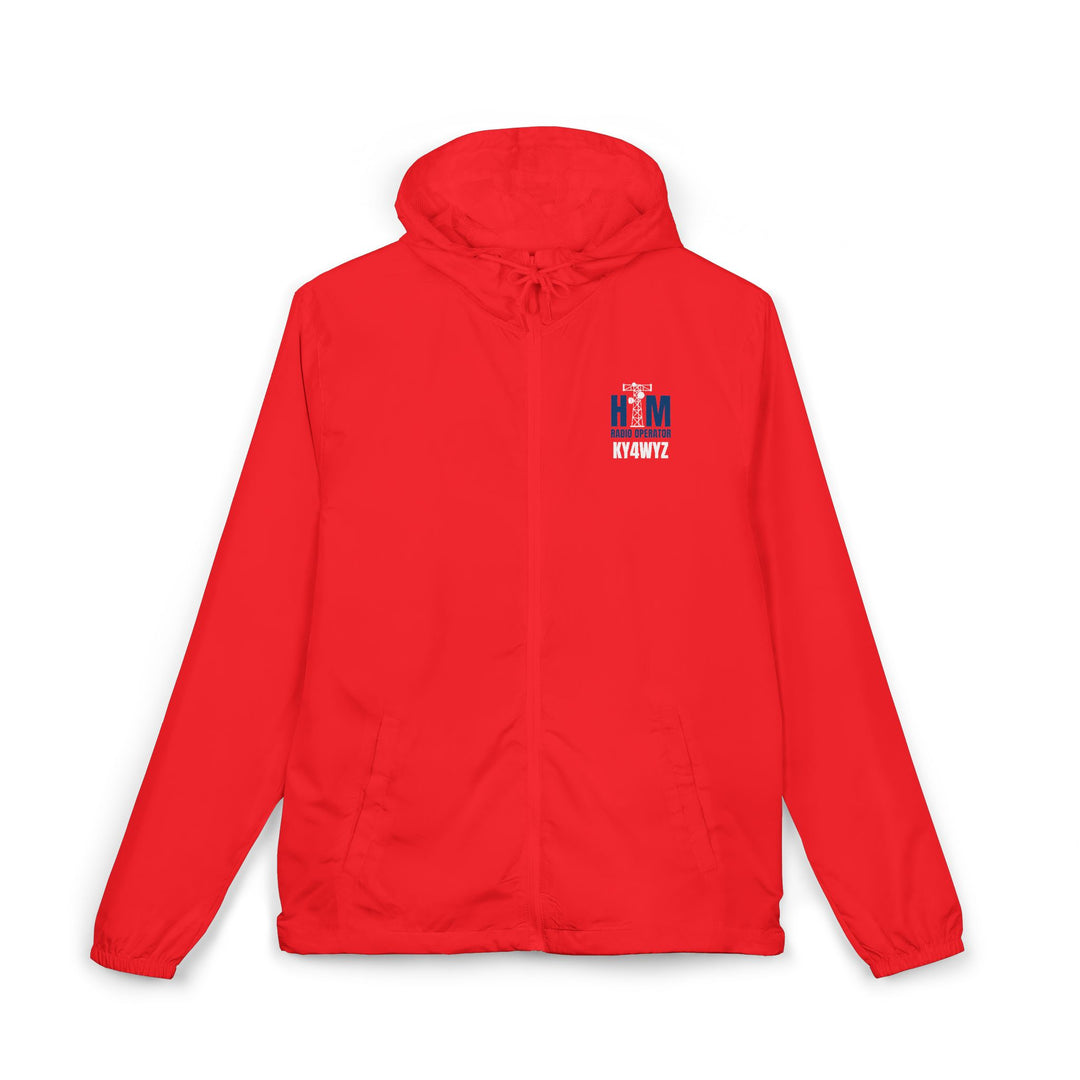 Personalized Ham Radio Windbreaker Jacket with Custom Call Sign