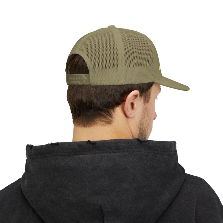 Premium Richardson 112 Ham Radio Trucker Hat with Personalized Callsign &amp; Morse Code Embroidery