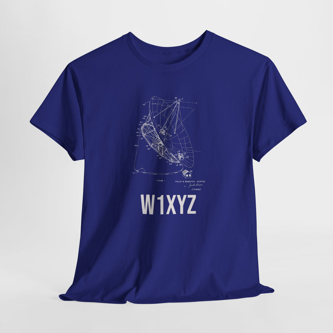Ham Radio T-Shirt - Custom Call Sign Shirt - Radio Telescope Design