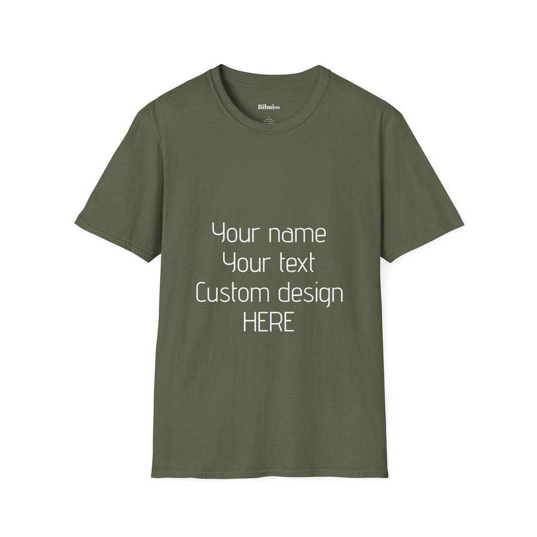 Custom Unisex T-Shirt - Personalized Shirt for Men & Women | Add Your Own Text, Logo or Photo | Gift Tee