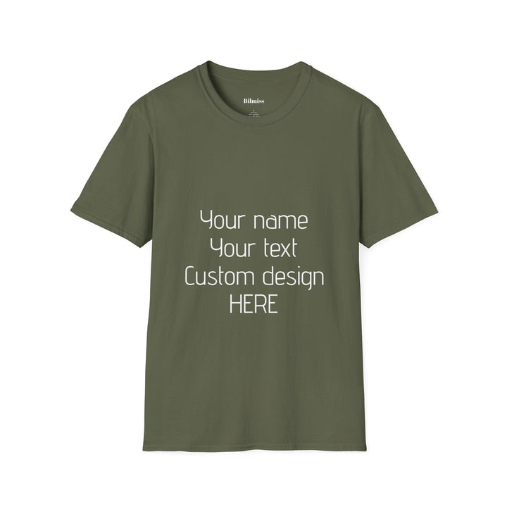 Custom Unisex T-Shirt - Personalized Shirt for Men & Women | Add Your Own Text, Logo or Photo | Gift Tee