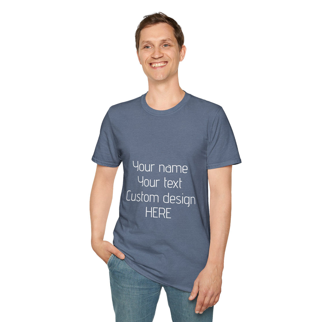 Custom Unisex T-Shirt - Personalized Shirt for Men & Women | Add Your Own Text, Logo or Photo | Gift Tee