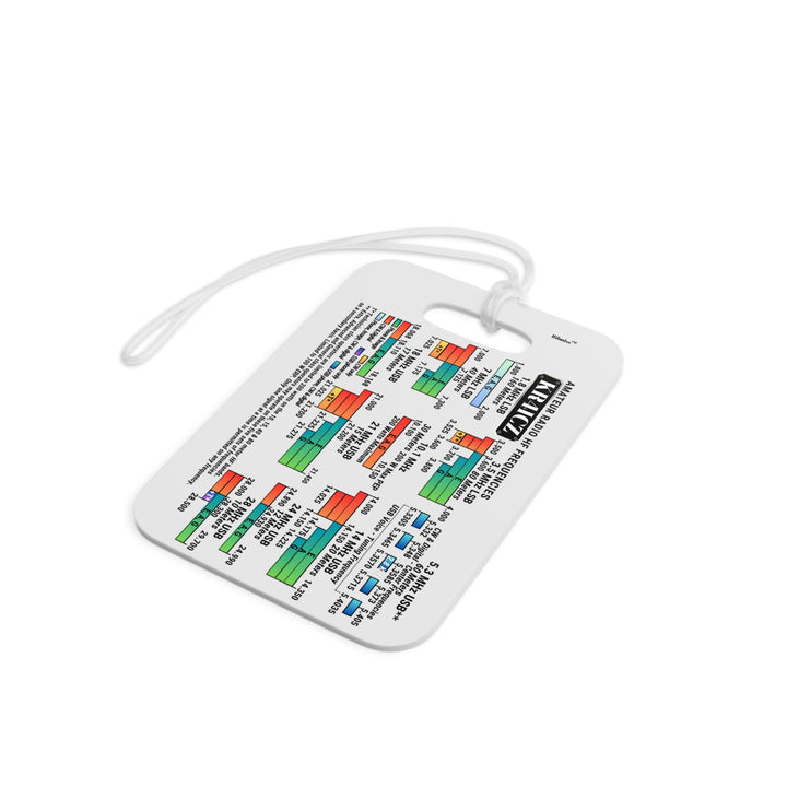 Personalized Ham Radio Band Plan Luggage Tag – Custom Callsign
