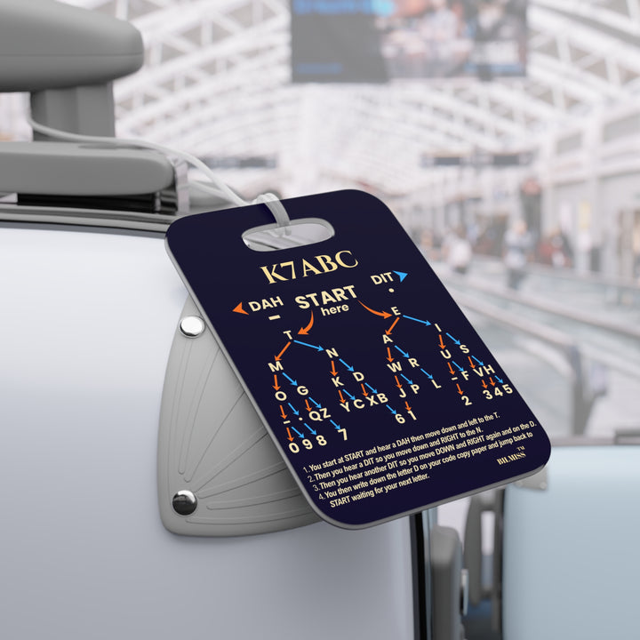 Morse Code &amp; NATO Phonetic Alphabet Reference Tag