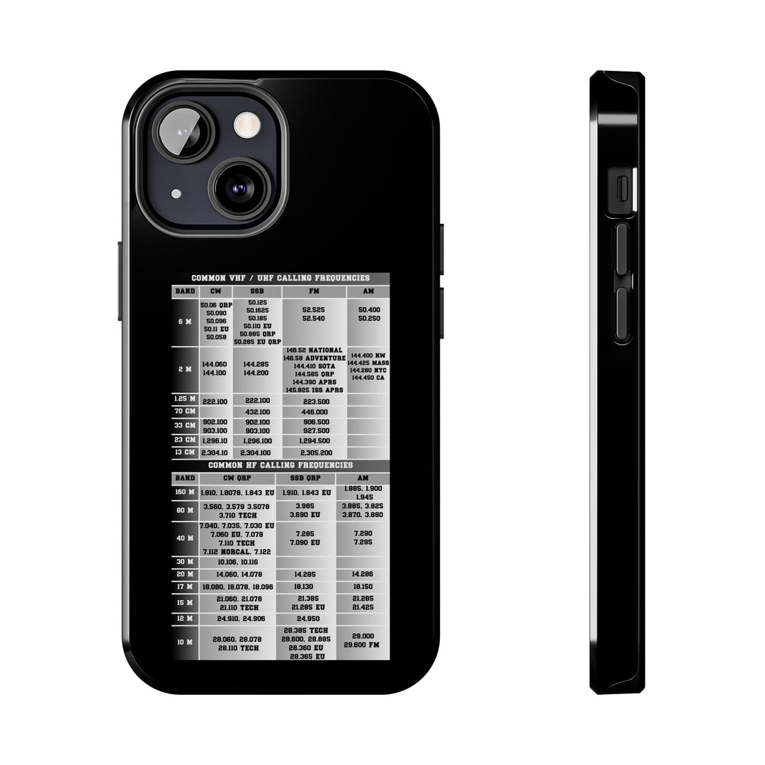 Ham Radio Phone Case - Calling Frequencies - Phone Cover