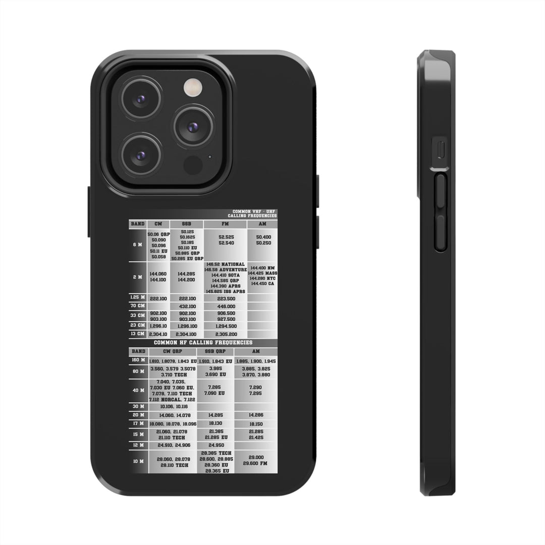 Ham Radio Phone Case - Calling Frequencies - Phone Cover