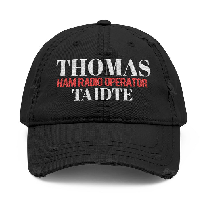 Embroidered Ham Radio Cap – Personalized Call Sign Gift for Men