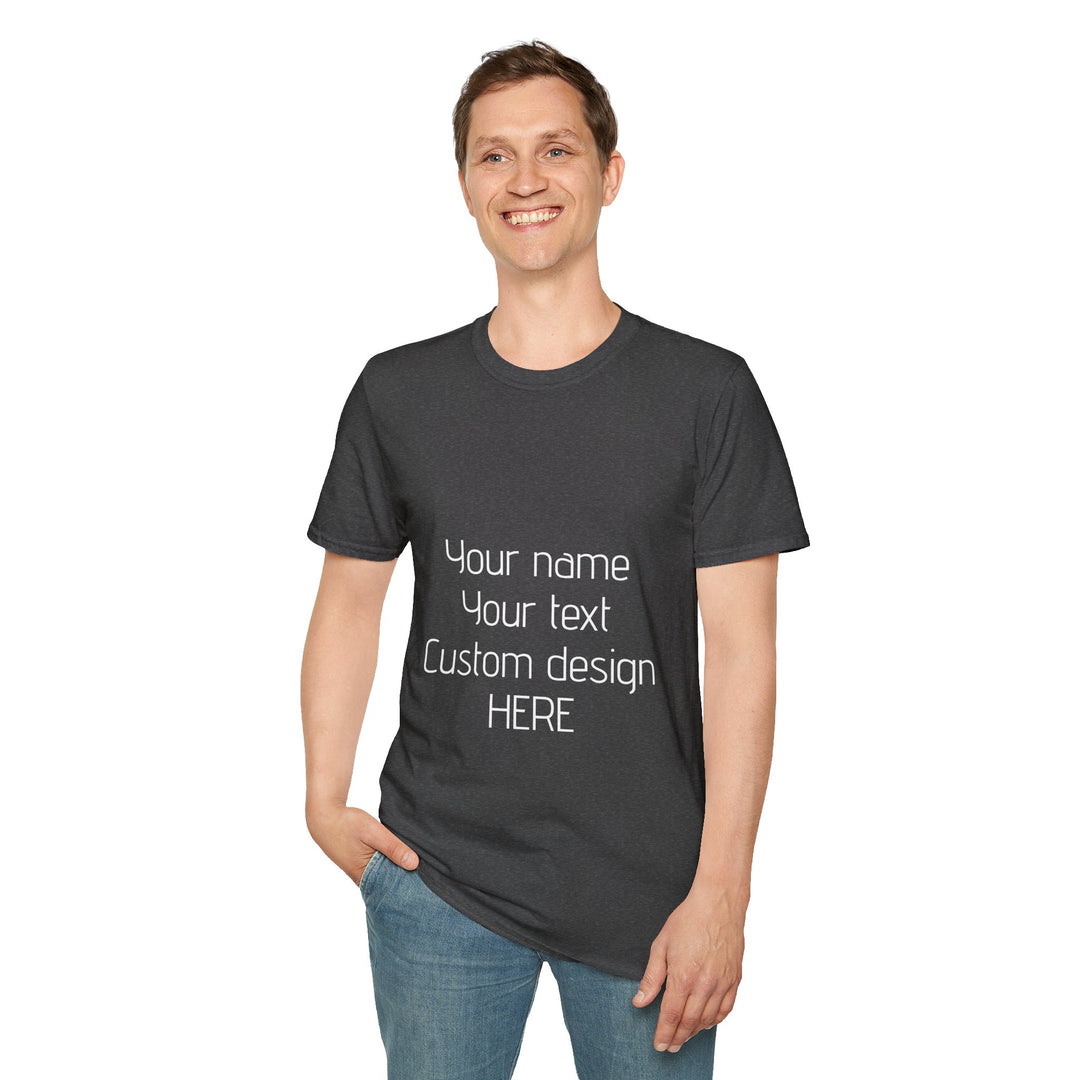 Custom Unisex T-Shirt - Personalized Shirt for Men & Women | Add Your Own Text, Logo or Photo | Gift Tee