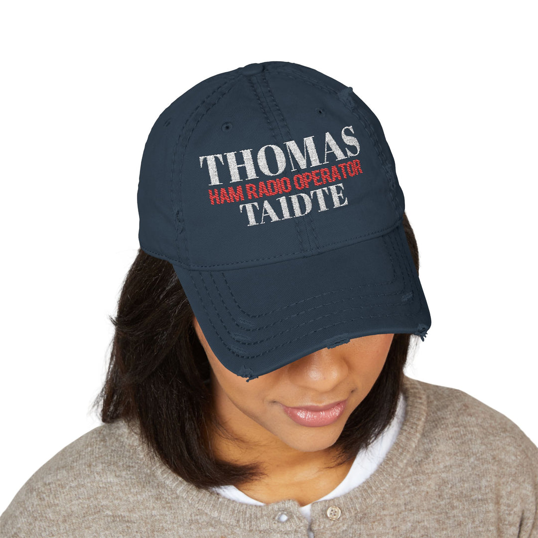 Embroidered Ham Radio Cap – Personalized Call Sign Gift for Men