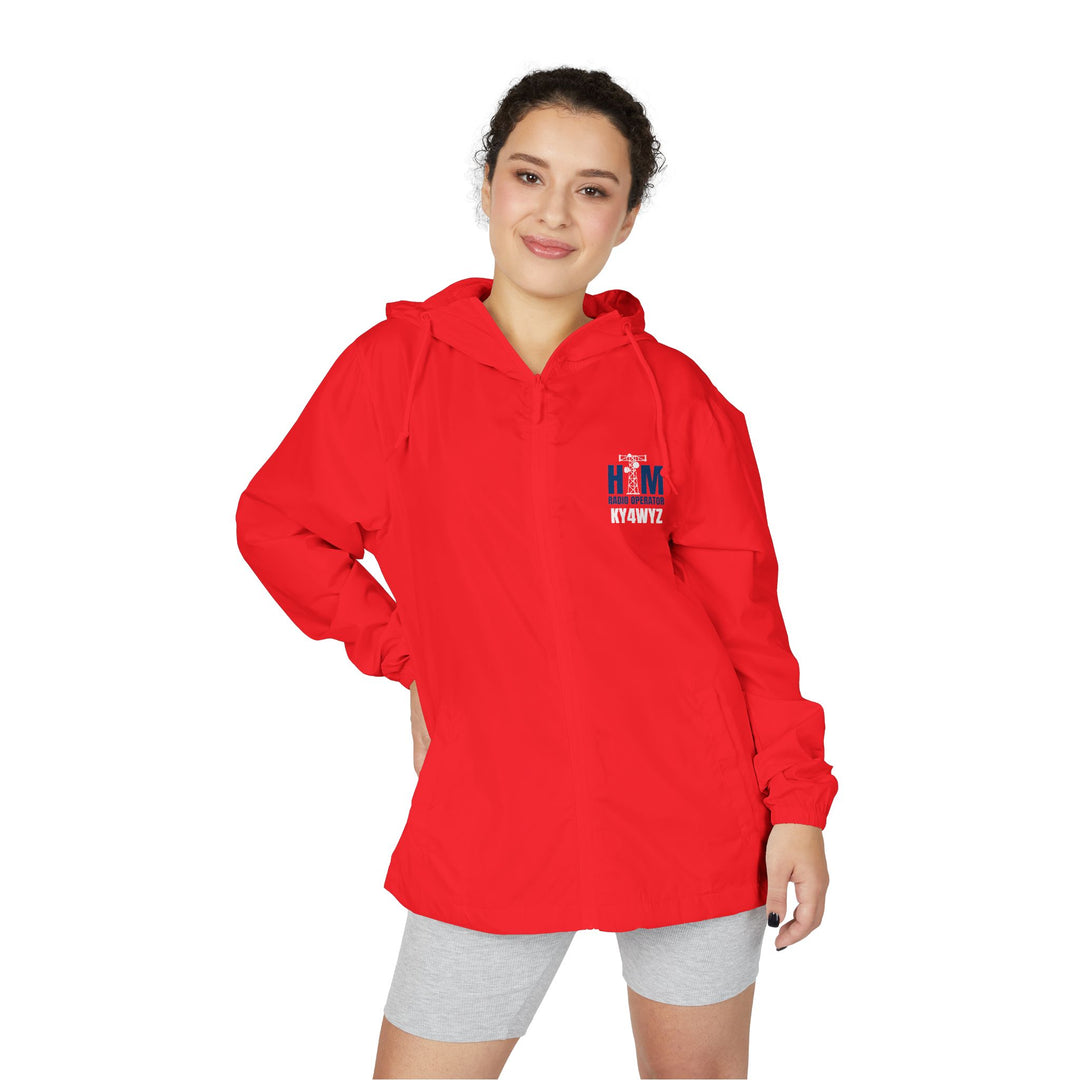 Personalized Ham Radio Windbreaker Jacket with Custom Call Sign