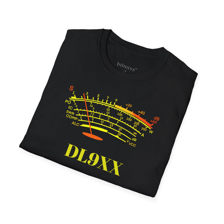 Ham Radio T-shirt - Custom Call Sign shirt for Amateur Radio Operators - S-Meter Design