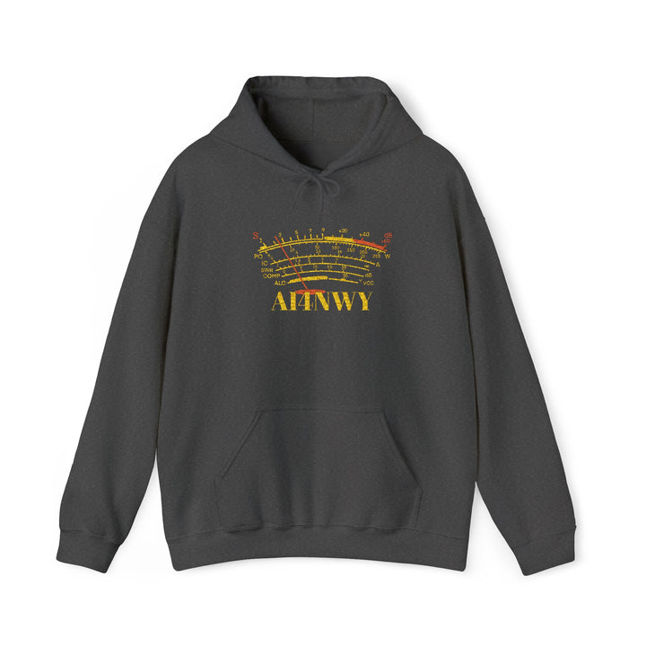 Ham Radio Hoodie – Custom Call Sign Sweatshirt with S-Meter Design