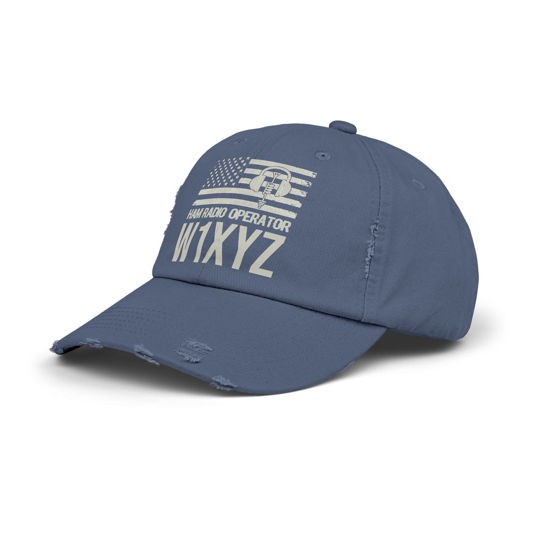 Ham Radio Cap - Callsign Antenna Hat - Gift for Men