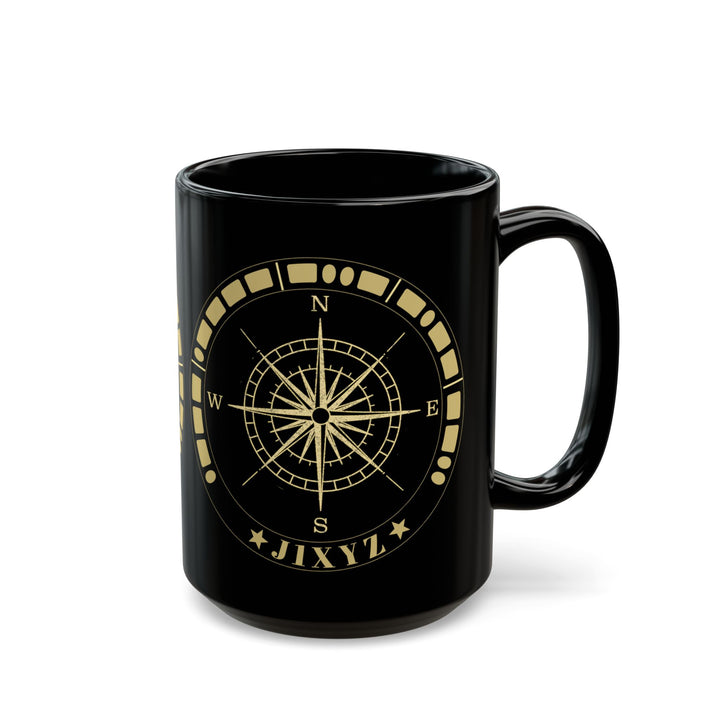 Personalized Morse Code Compass Ham Radio Mug | Custom Callsign Coffee Mug