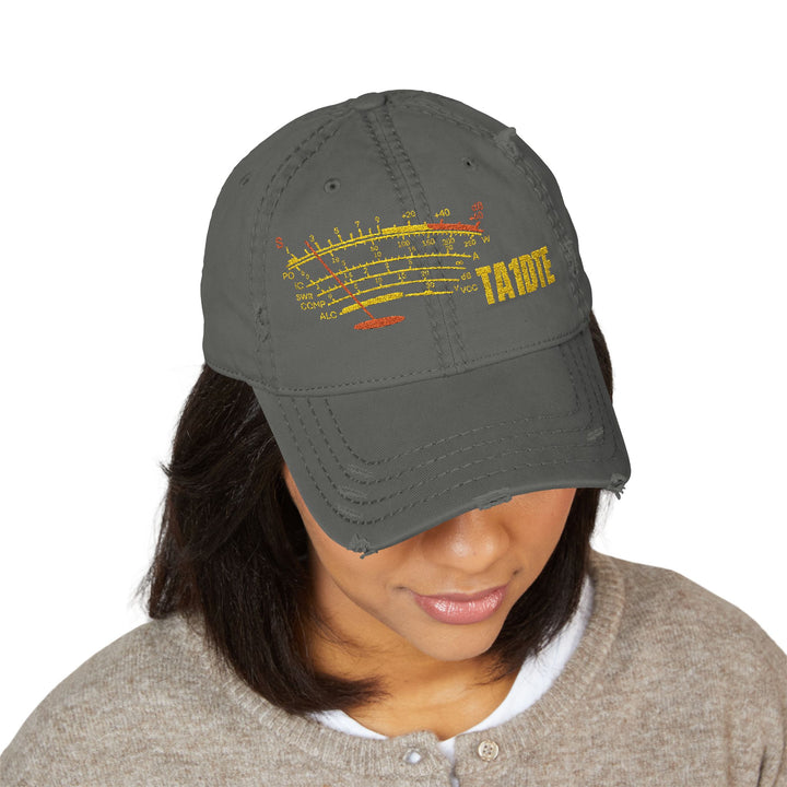 Personalized SWR Meter Distressed Hat with Custom Callsign