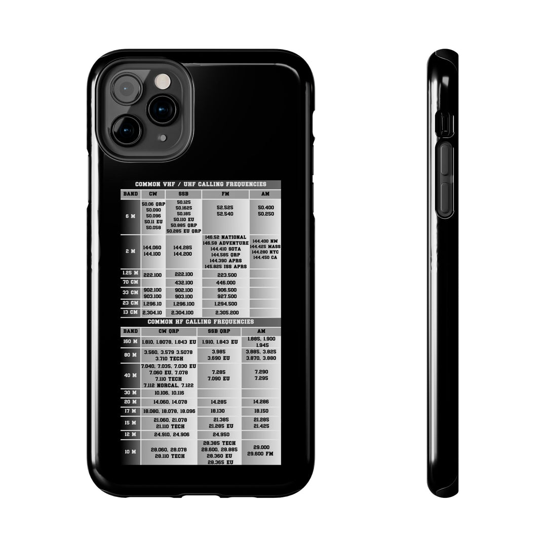 Ham Radio Phone Case - Calling Frequencies - Phone Cover
