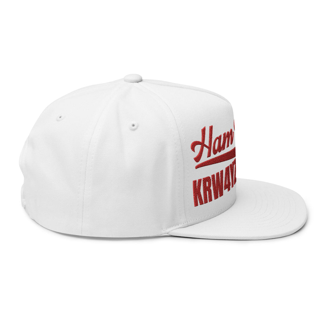 Personalized Ham Radio Flat Bill Cap – Custom Callsign