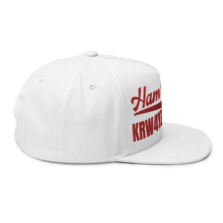 Personalized Ham Radio Flat Bill Cap – Custom Callsign