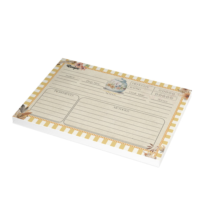 Bilmiss Recipe Cards - Double-Sided Cooking Cards - Mother's Day Gift