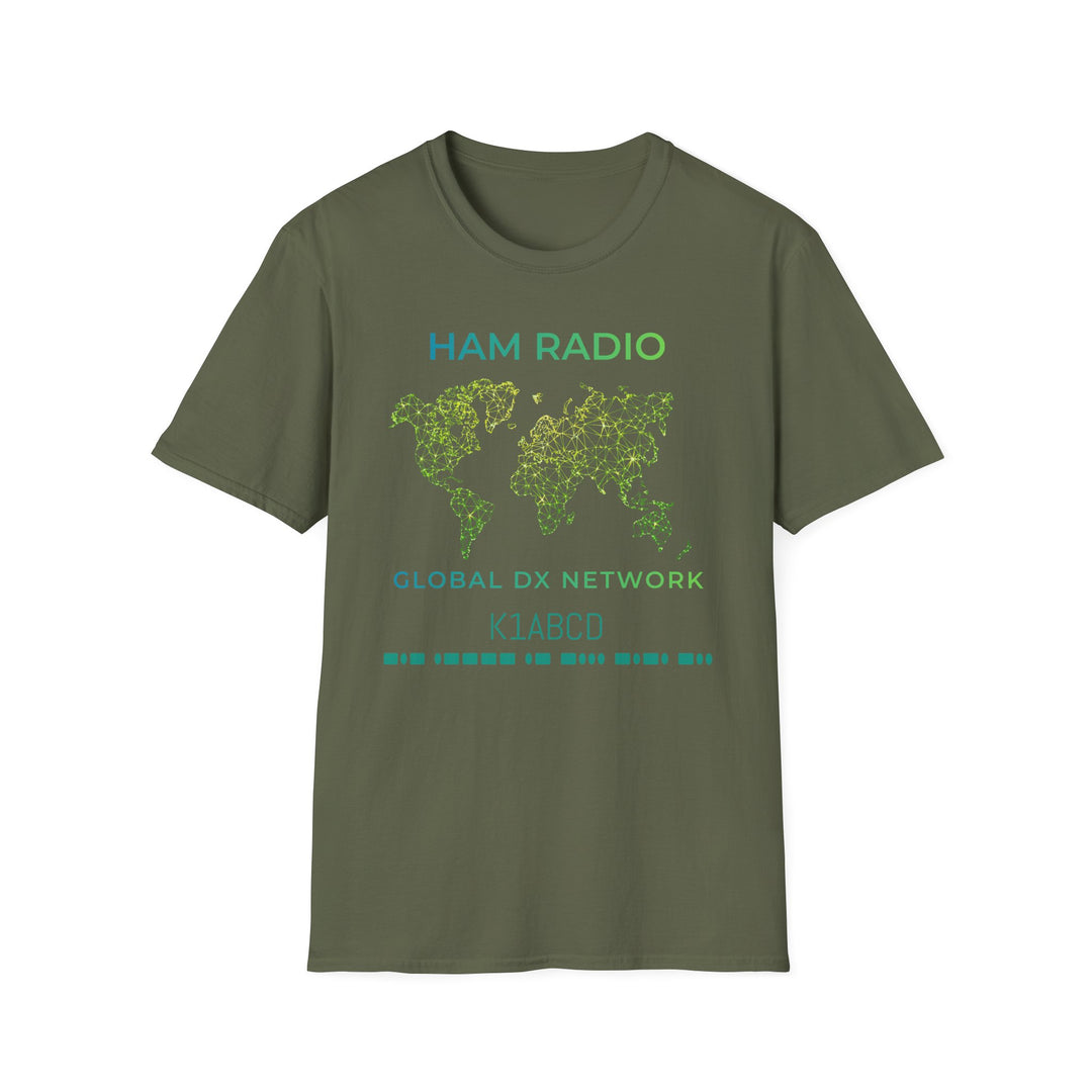 Global DX Network Morse Code Callsign Ham Radio T-Shirt