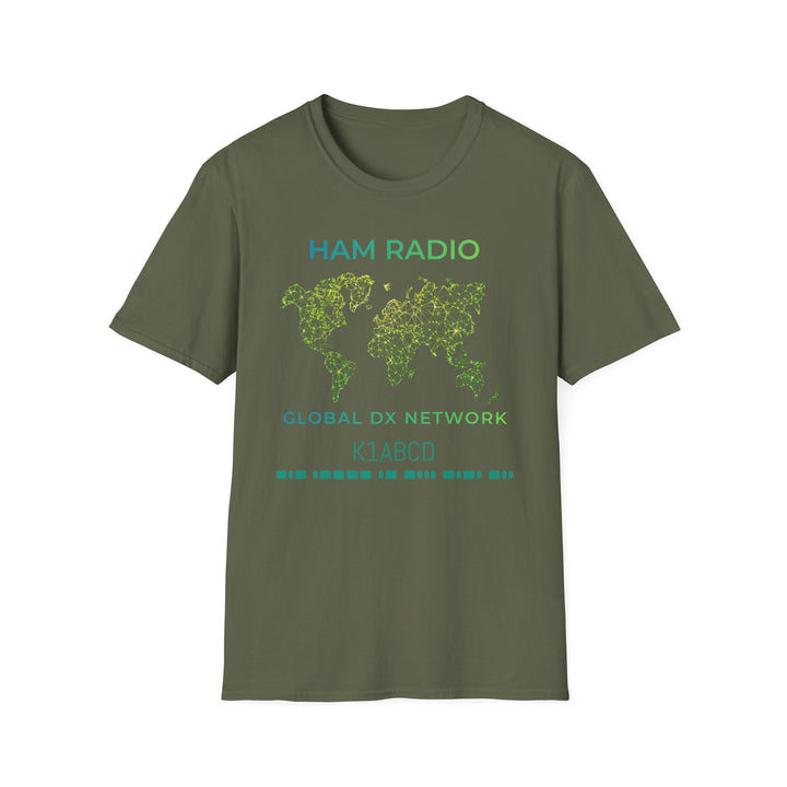 Global DX Network Morse Code Callsign Ham Radio T-Shirt