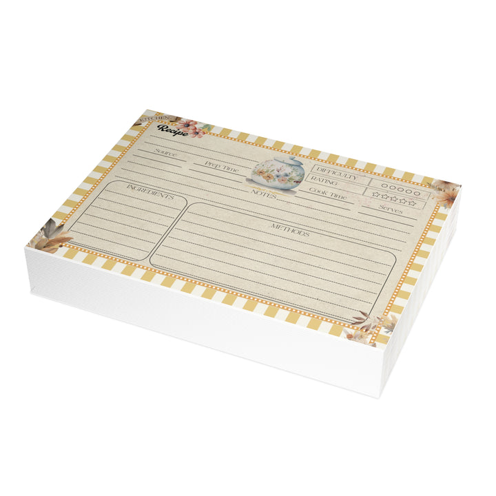 Bilmiss Recipe Cards - Double-Sided Cooking Cards - Mother's Day Gift