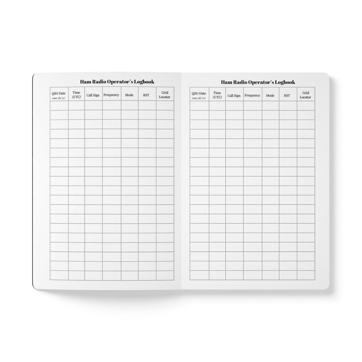 Personalized Ham Radio Logbook with Custom Callsign &amp; Morse Code
