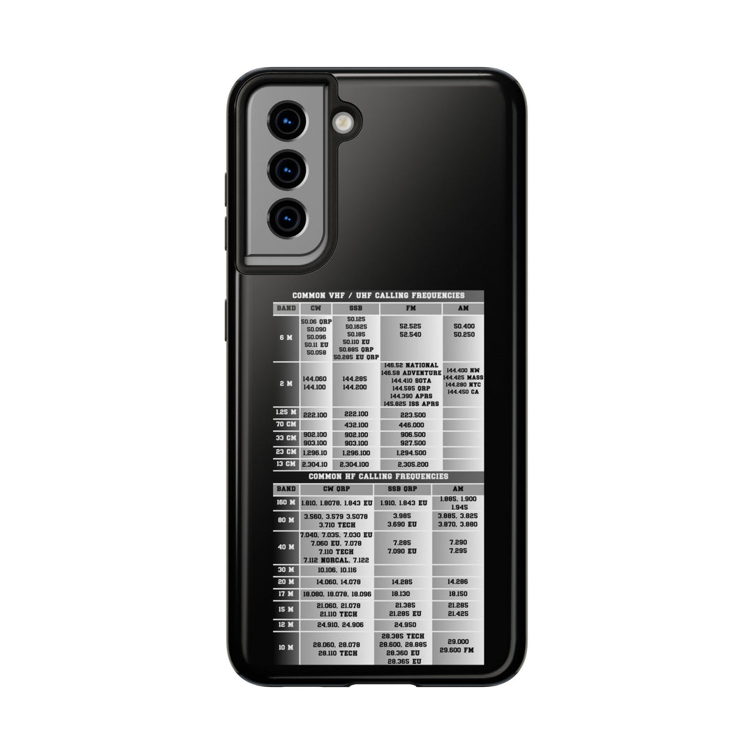 Ham Radio Phone Case - Calling Frequencies - Phone Cover