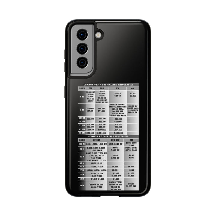 Ham Radio Phone Case - Calling Frequencies - Phone Cover