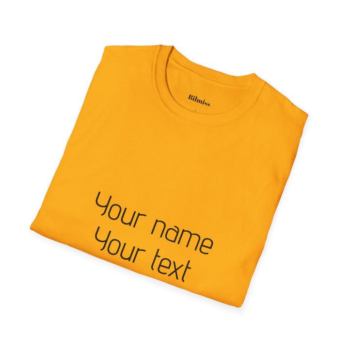 Custom Unisex T-Shirt - Personalized Shirt for Men & Women | Add Your Own Text, Logo or Photo | Gift Tee