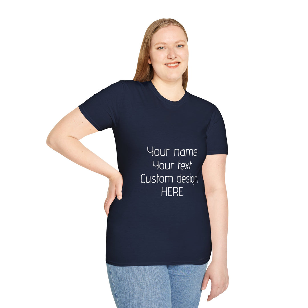 Custom Unisex T-Shirt - Personalized Shirt for Men & Women | Add Your Own Text, Logo or Photo | Gift Tee