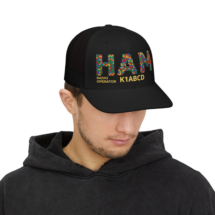 Ham Radio Operator Trucker Hat – Amateur Radio Snapback Cap