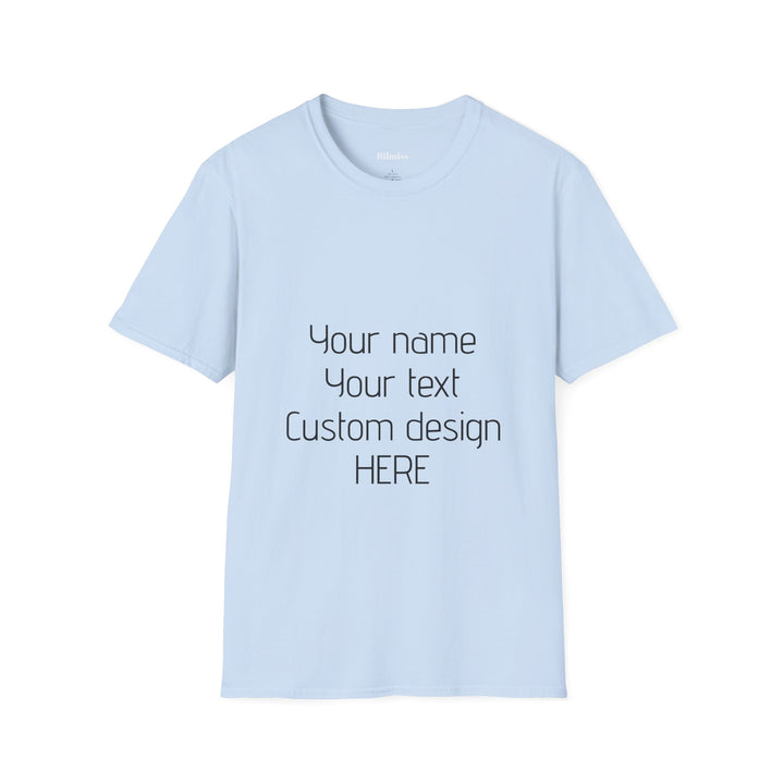 Custom Unisex T-Shirt - Personalized Shirt for Men & Women | Add Your Own Text, Logo or Photo | Gift Tee