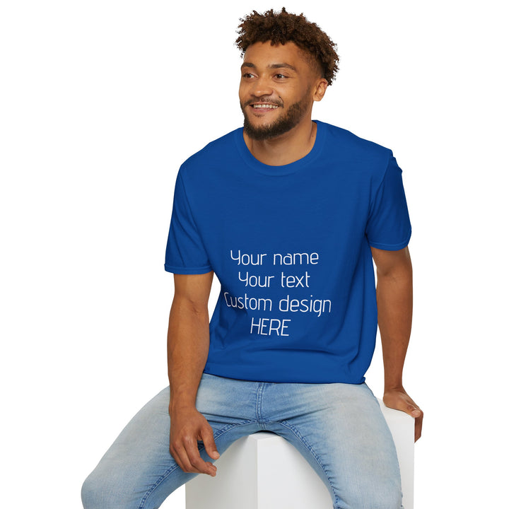 Custom Unisex T-Shirt - Personalized Shirt for Men & Women | Add Your Own Text, Logo or Photo | Gift Tee