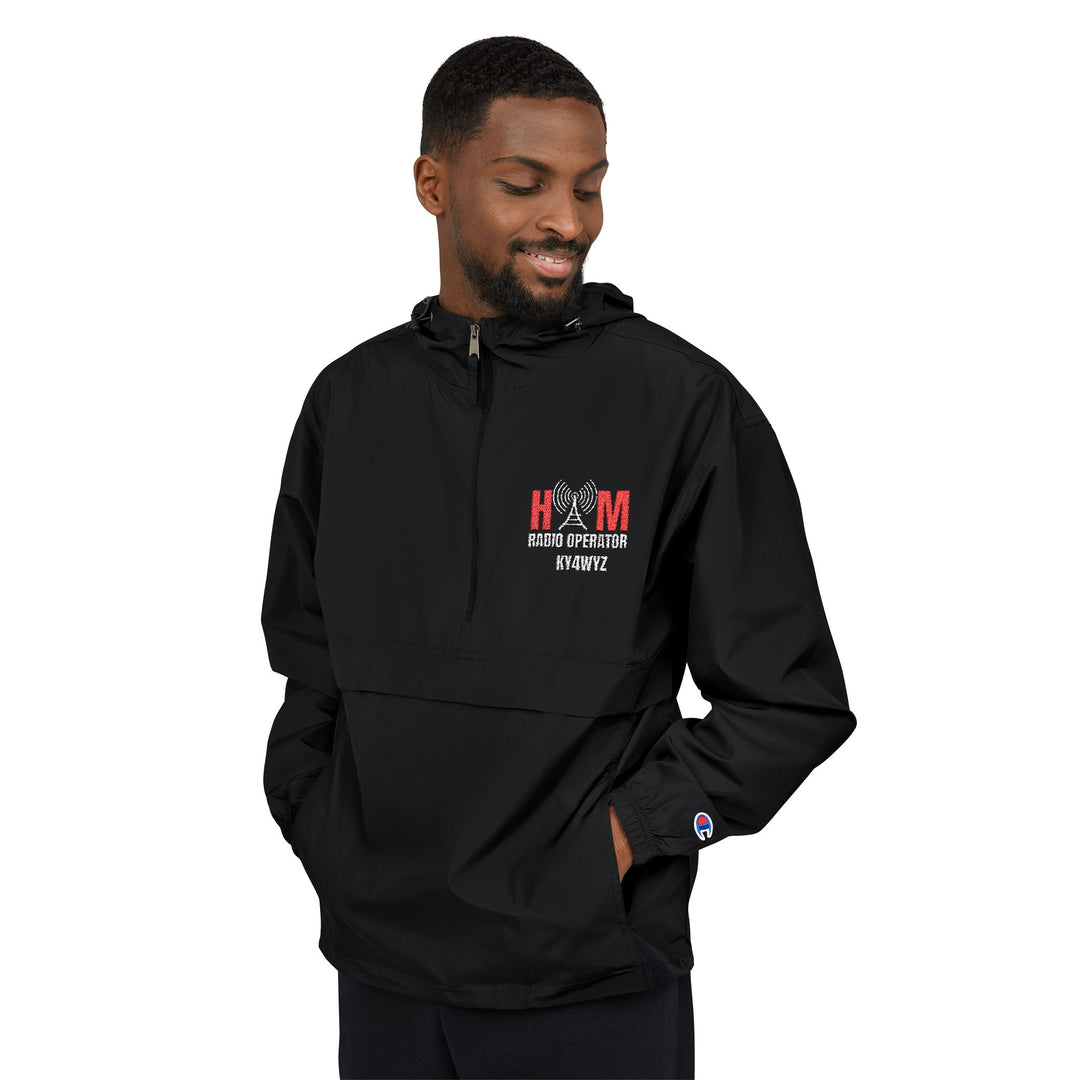 Personalized Ham Radio Champion® Packable Anorak with Custom Callsign Embroidery