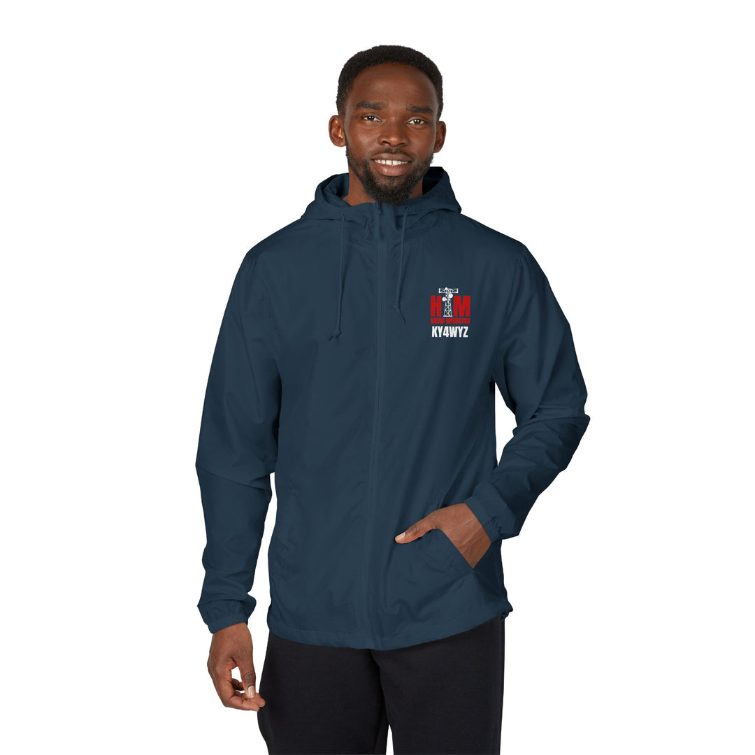 Personalized Ham Radio Windbreaker Jacket with Custom Call Sign