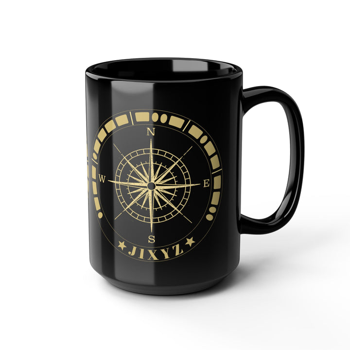 Personalized Morse Code Compass Ham Radio Mug | Custom Callsign Coffee Mug