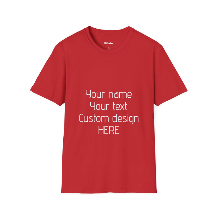 Custom Unisex T-Shirt - Personalized Shirt for Men & Women | Add Your Own Text, Logo or Photo | Gift Tee