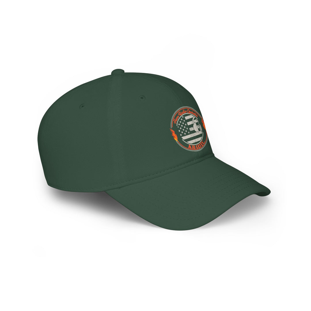 Personalized American Flag Ham Radio Baseball Cap with Custom Callsign