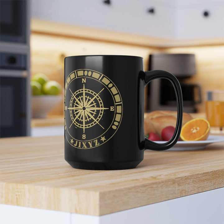Personalized Morse Code Compass Ham Radio Mug | Custom Callsign Coffee Mug