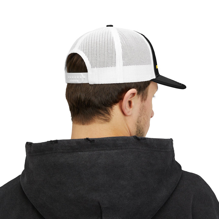 Premium Richardson 112 Ham Radio Trucker Hat with Personalized Callsign &amp; Morse Code Embroidery