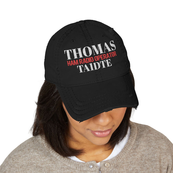 Embroidered Ham Radio Cap – Personalized Call Sign Gift for Men