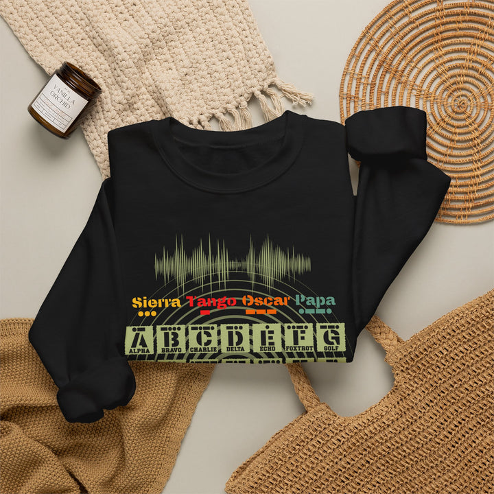 Personalized Ham Radio Callsign Sweatshirt – Morse Code